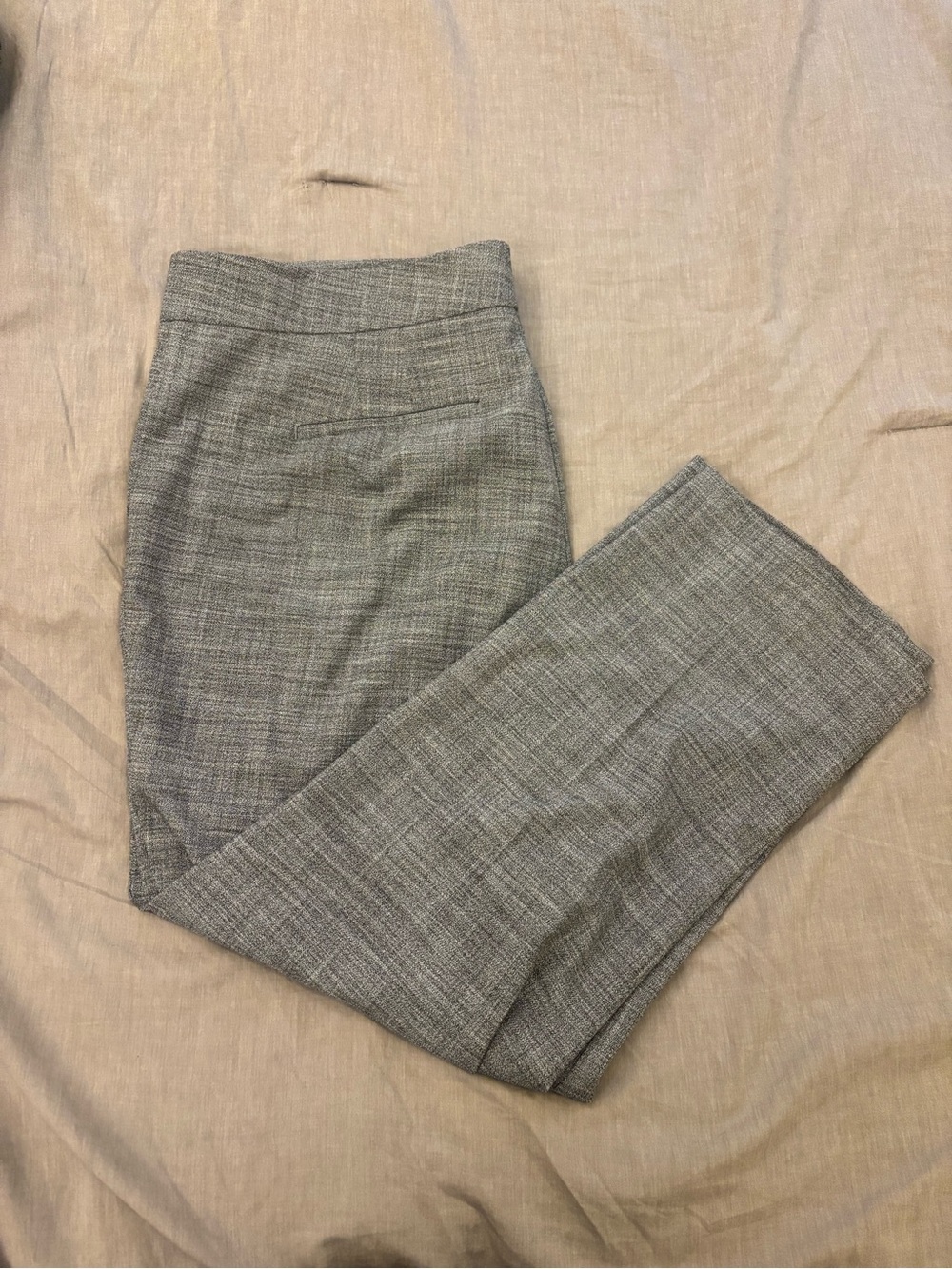 Ann Taylor Classic Gray Womenโs Straight Ankle Pants 16